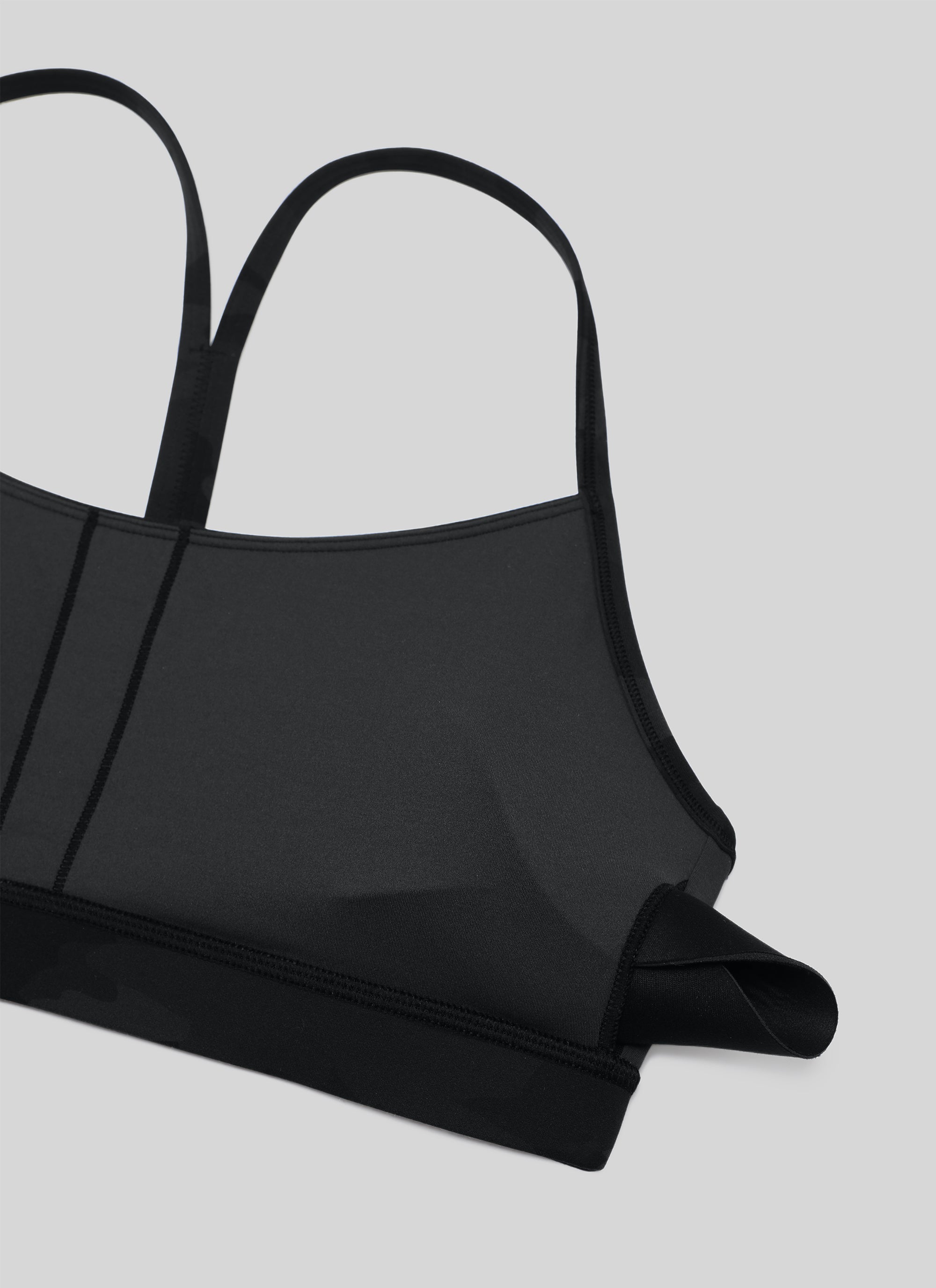 CRZ YOGA Women's Yoga Light Support Butterluxe Sports Bra Y back Black