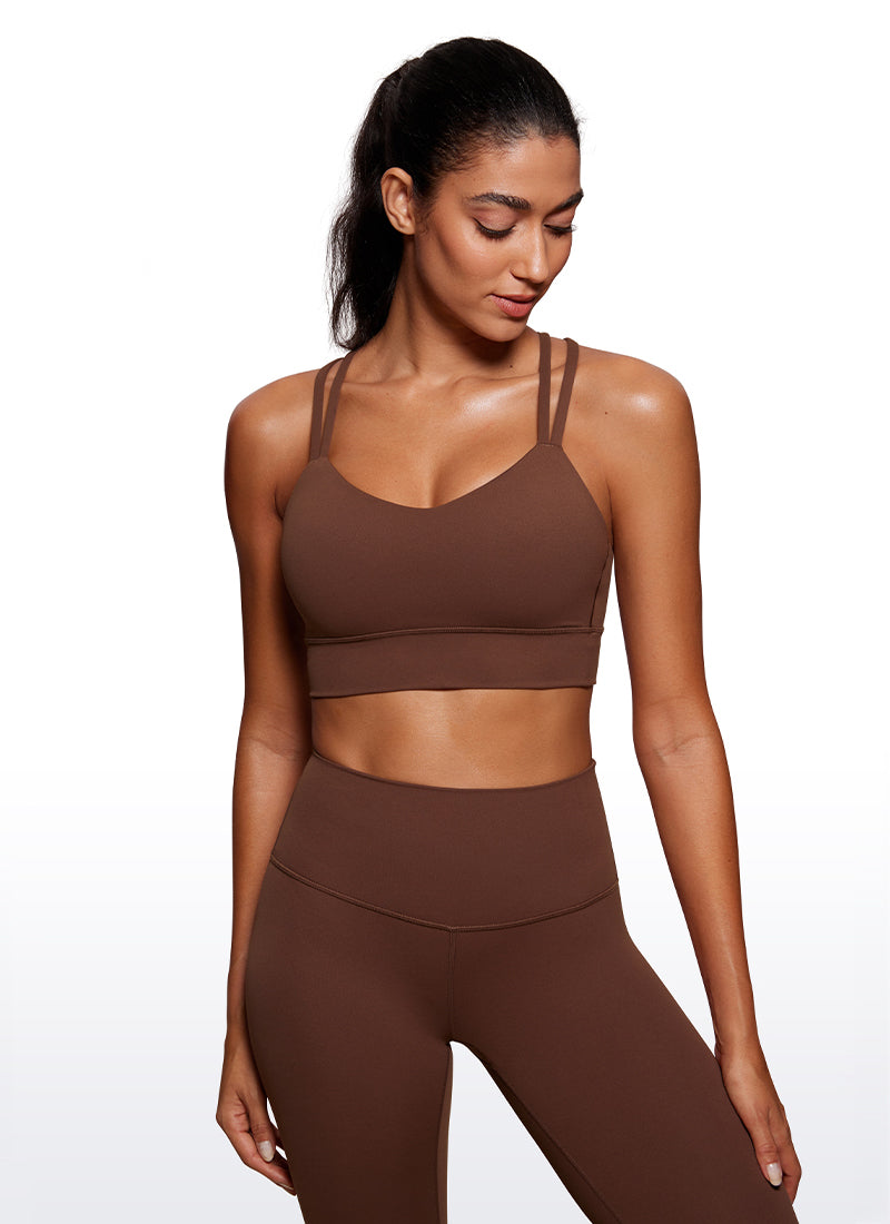 Butterluxe Molded Cups Sports Bra Criss Cross