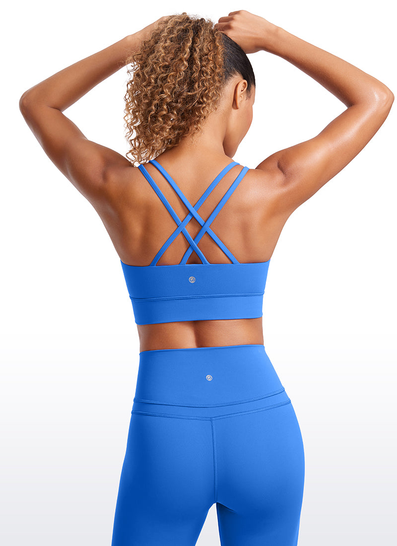 Butterluxe Molded Cups Sports Bra Criss Cross