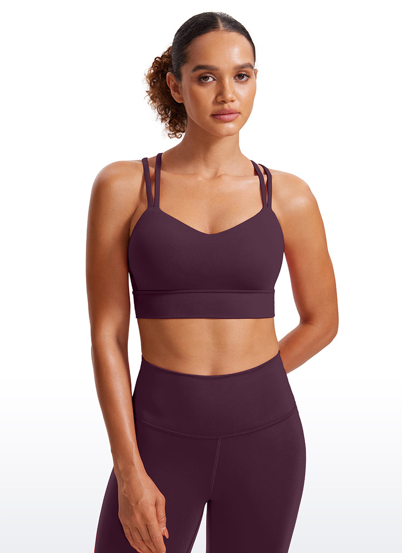 Butterluxe Molded Cups Sports Bra Criss Cross