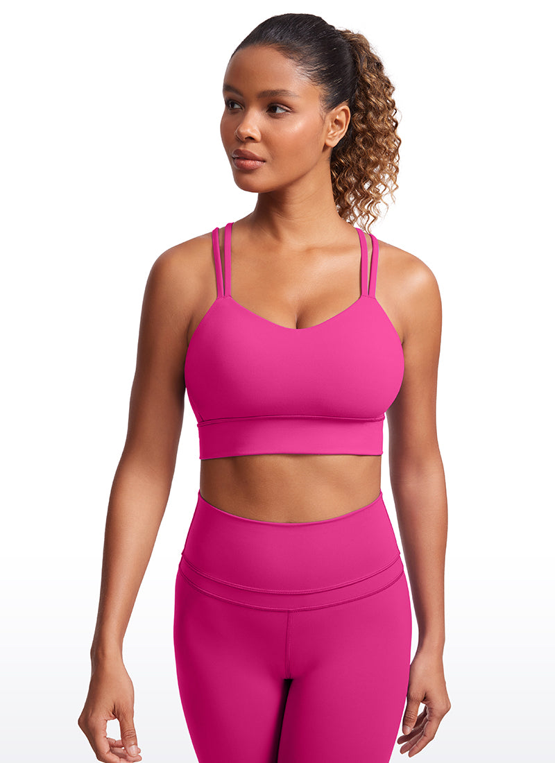 Butterluxe Molded Cups Sports Bra Criss Cross