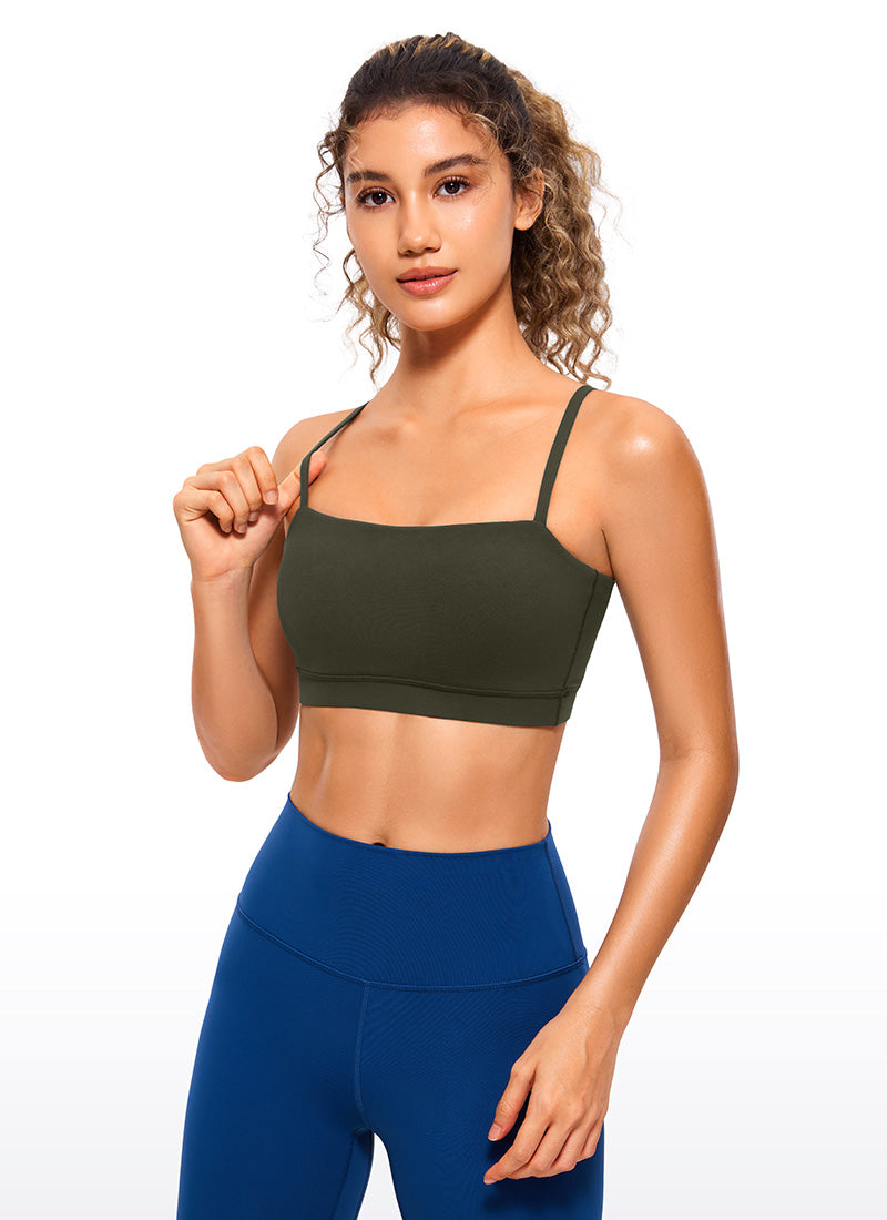 Butterluxe Adjustable Spaghetti Thin Strap Sports Bra