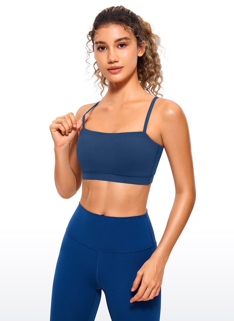 Butterluxe Adjustable Spaghetti Thin Strap Sports Bra