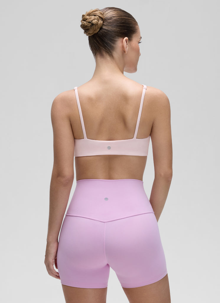 CRZ YOGA Women Butterluxe Square Neck Cami Padded Mini Bra High Visibility Yellow