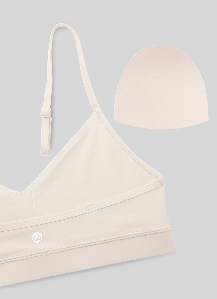 CRZ YOGA Butterluxe Womens V Neck Camisole Yoga Padded Sports Bra Deep Red