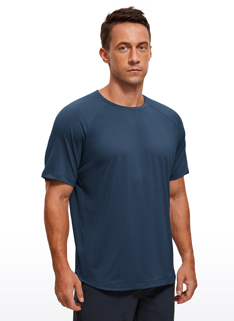 Lightweight Quick Dry Short Sleeves Crew Neck