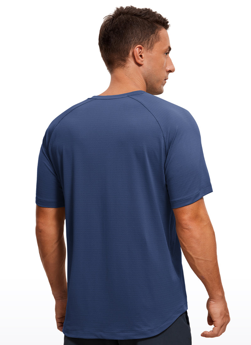 Lightweight Quick Dry Short Sleeves Crew Neck