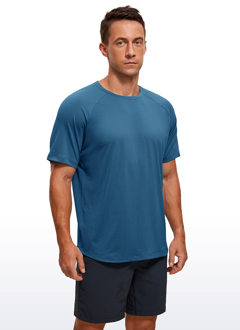 Lightweight Quick Dry Short Sleeves Crew Neck