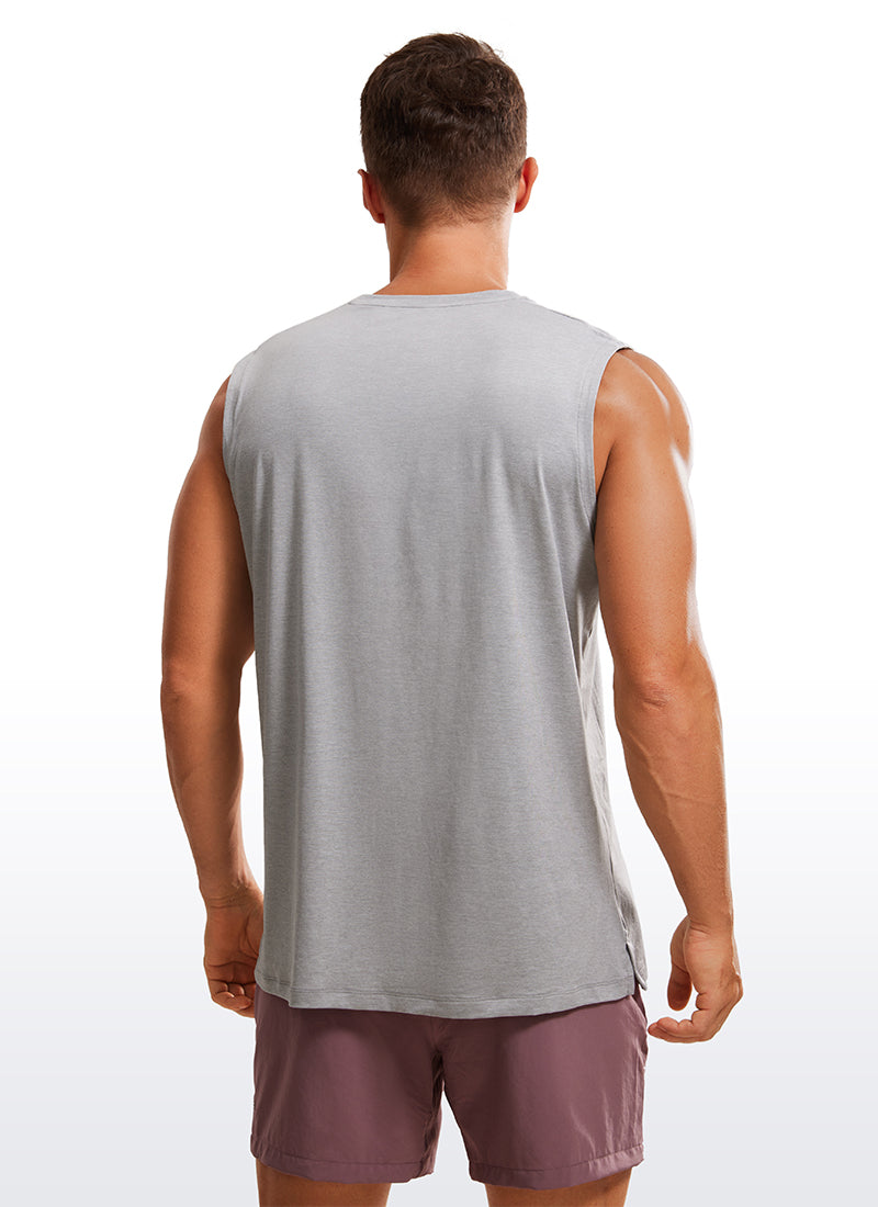 Stretch Quick Dry Tank Tops Crewneck