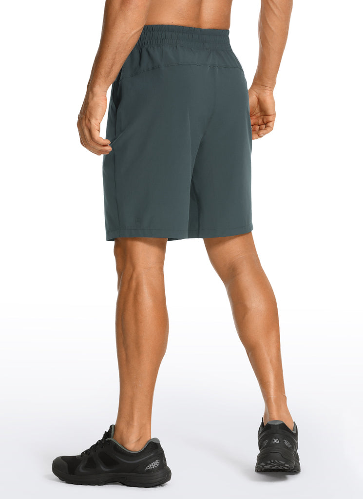 CRZ YOGA Men's Train Classic Fit Feathery-Fit Linerless Shorts 7'' Melanite