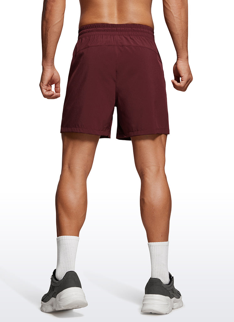 CRZ YOGA Men's Running Feathery-Fit Workout Linerless Shorts 5'' Sparkle Blue