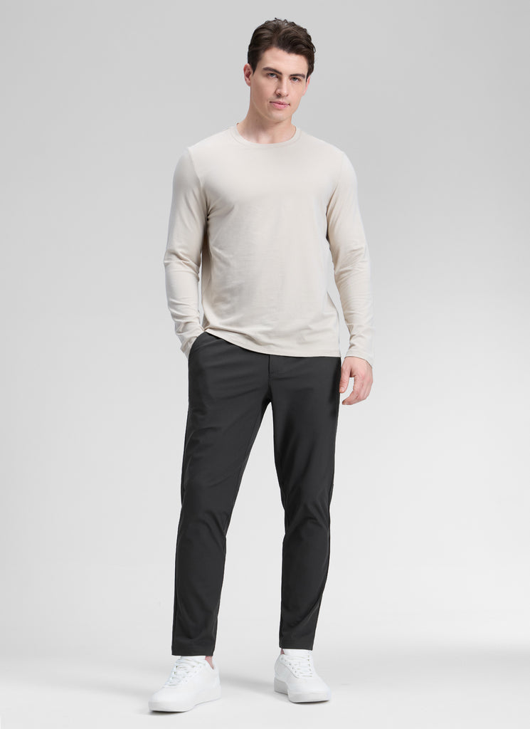 CRZ YOGA Mens Work Classic Fit All-Day Comfort Golf Pants Pockets 30'' True Navy