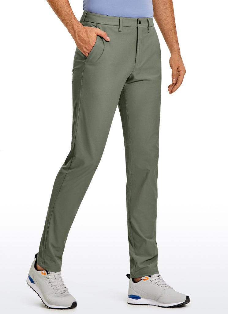 CRZ YOGA Men's All Day Comfy Quick Dry Regular Fit Casual Golf Pant Ink Gray