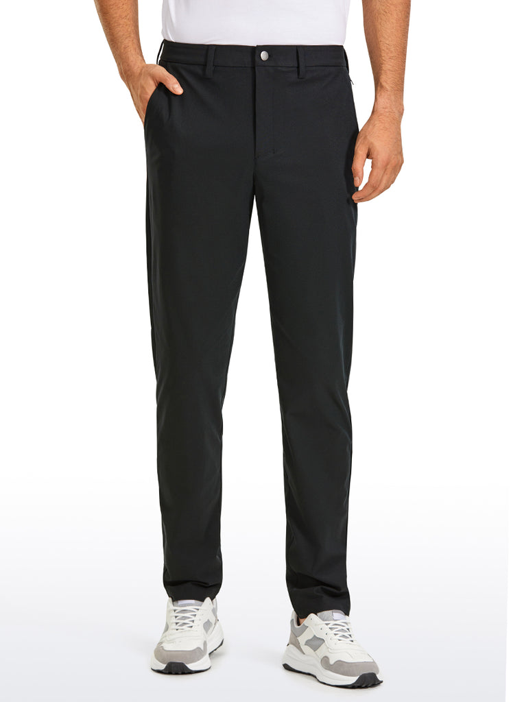 CRZ YOGA Mens Work Classic Fit All-Day Comfort Golf Pants Pockets 34'' True Navy