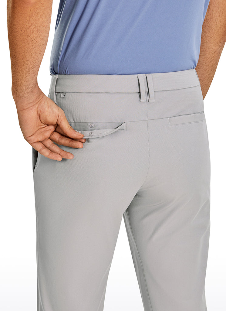 CRZ YOGA Mens Work Classic Fit All-Day Comfort Golf Pants Pockets 34'' True Navy