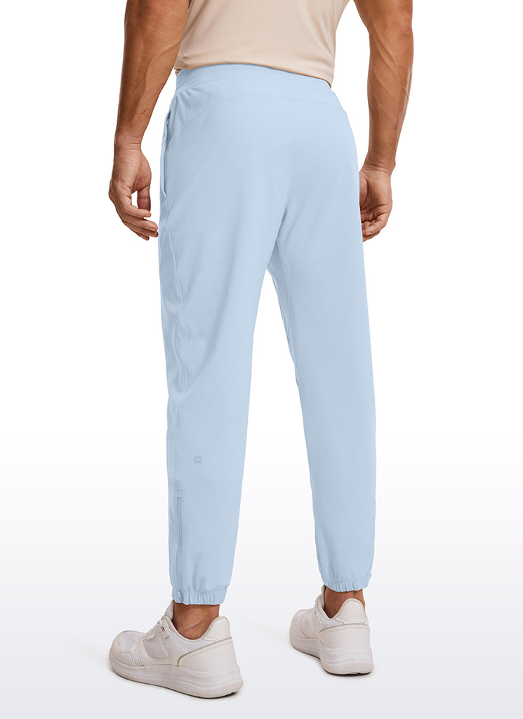 CRZ YOGA Men's Run Slim Fit On the Travel Joggers 32''- Ankle Zipper True Navy