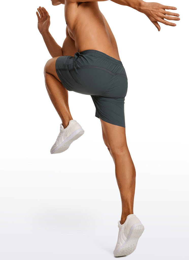 CRZ YOGA Men's Running Ultra-Light Linerless Shorts 7'' Melanite
