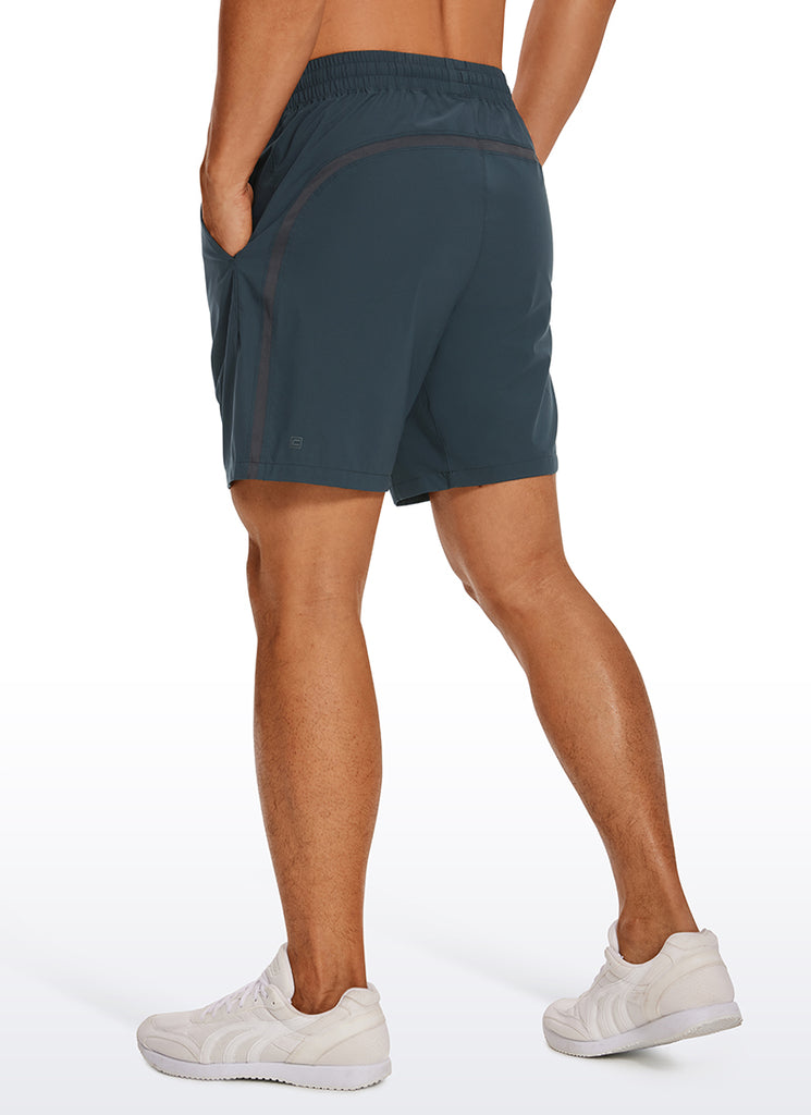 CRZ YOGA Men's Running Ultra-Light Linerless Shorts 7'' Stelindigo
