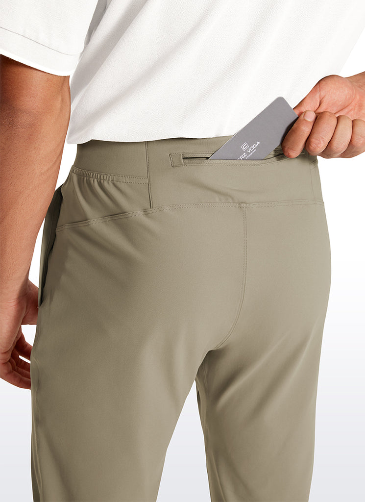 CRZ YOGA Men's Train Relaxed Fit On the Travel Pants 30'' Khali Barley