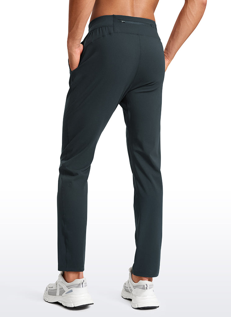 CRZ YOGA Men's Train Relaxed Fit On the Travel Pants 30'' Grey Sage