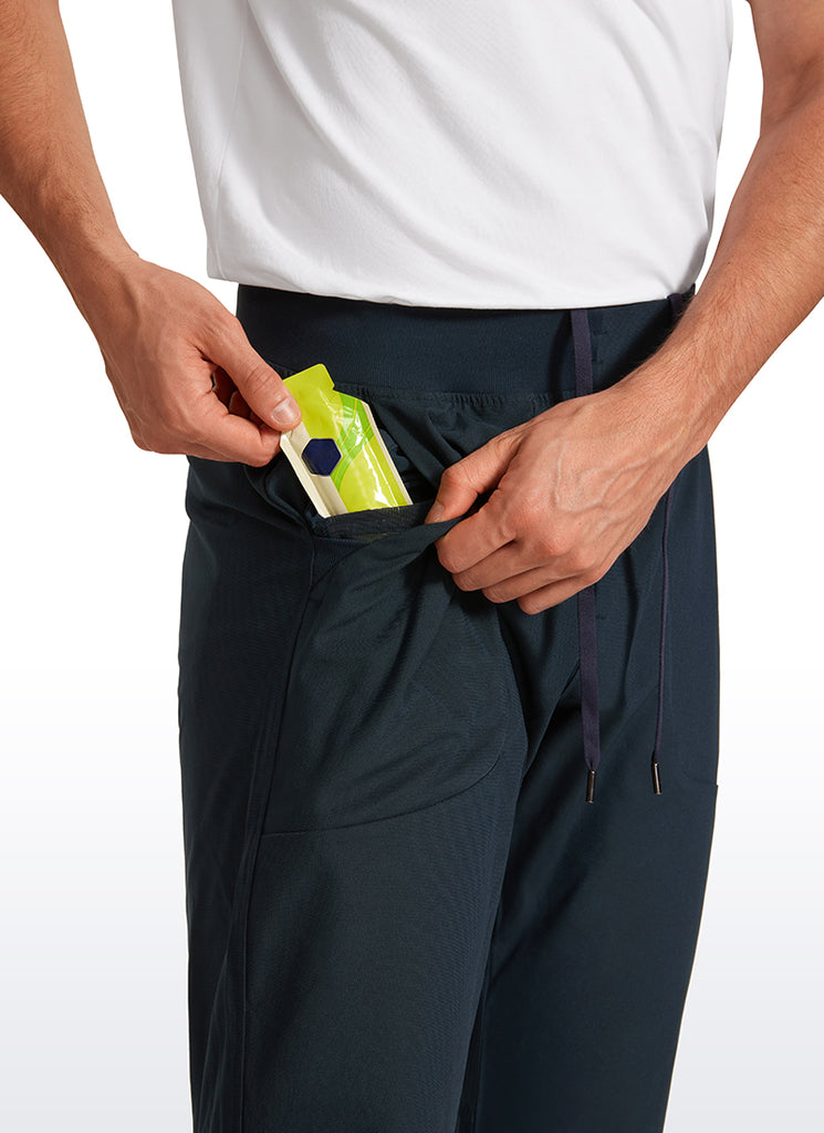 CRZ YOGA Men All Day Comfy Quick Dry with Pockets Golf Pants 31'' True Navy