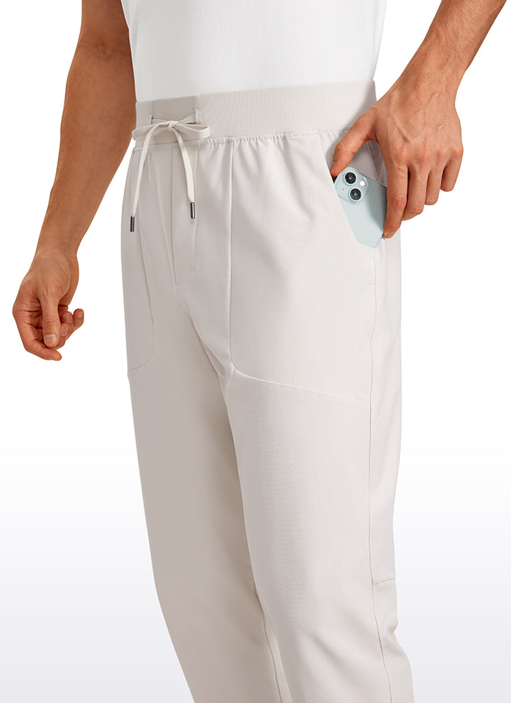 CRZ YOGA Men All Day Comfy Quick Dry with Pockets Golf Pants 31'' Platinum Grey