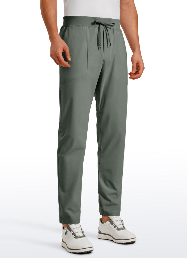 CRZ YOGA Men All Day Comfy Quick Dry with Pockets Golf Pants 31'' Grey Sage