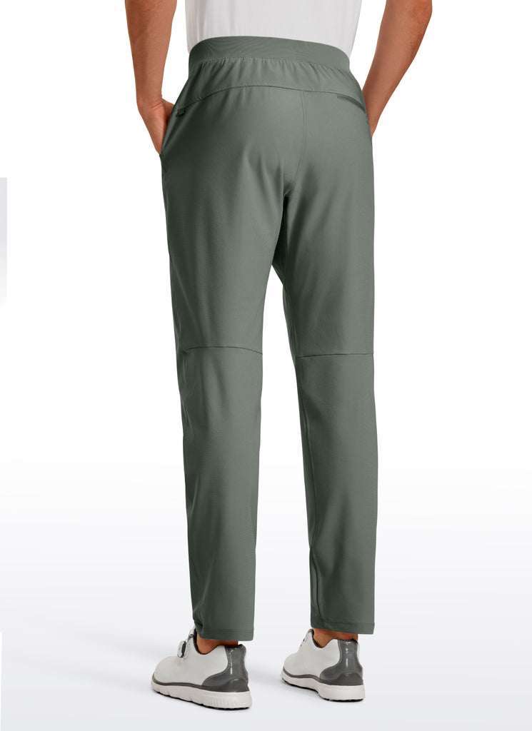 CRZ YOGA Men All Day Comfy Quick Dry with Pockets Golf Pants 31'' Grey Sage