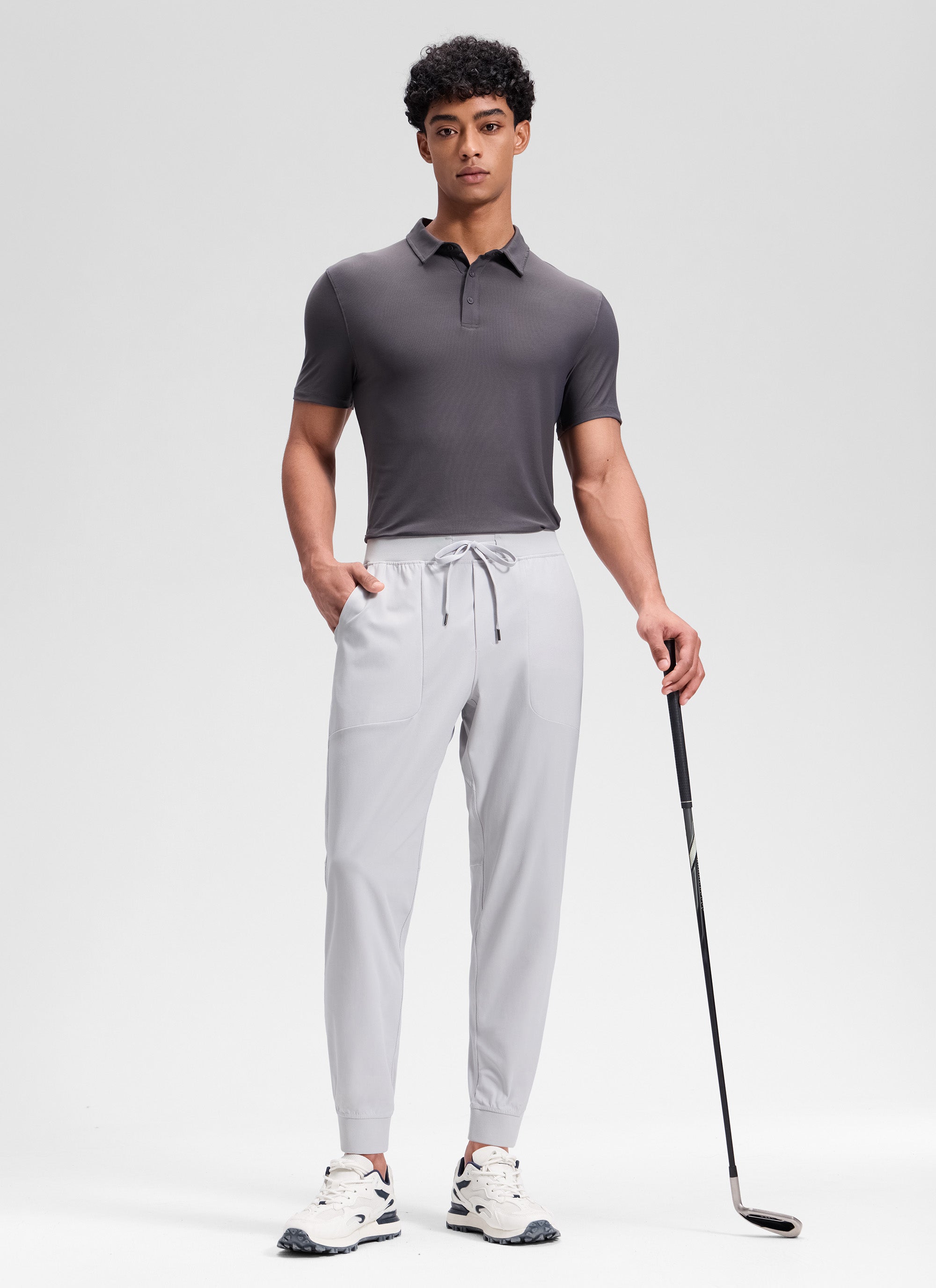 CRZ YOGA Man's  All-Day Comfy Golf Pocket Slim Fit Pant 28