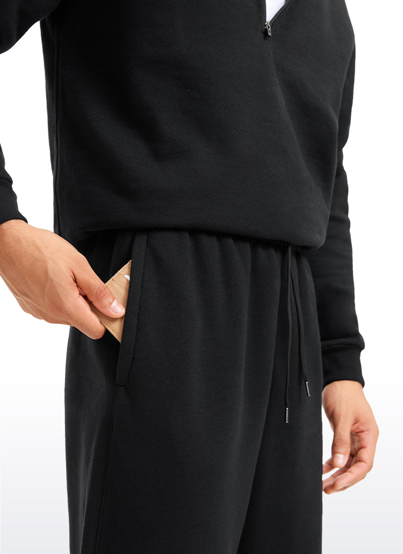 Cotton Fleece Sweatpants with Pockets 32''