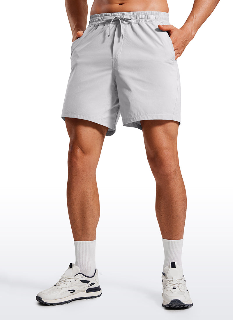 Lightweight Athletic Pocketed Shorts 7''- Linerless