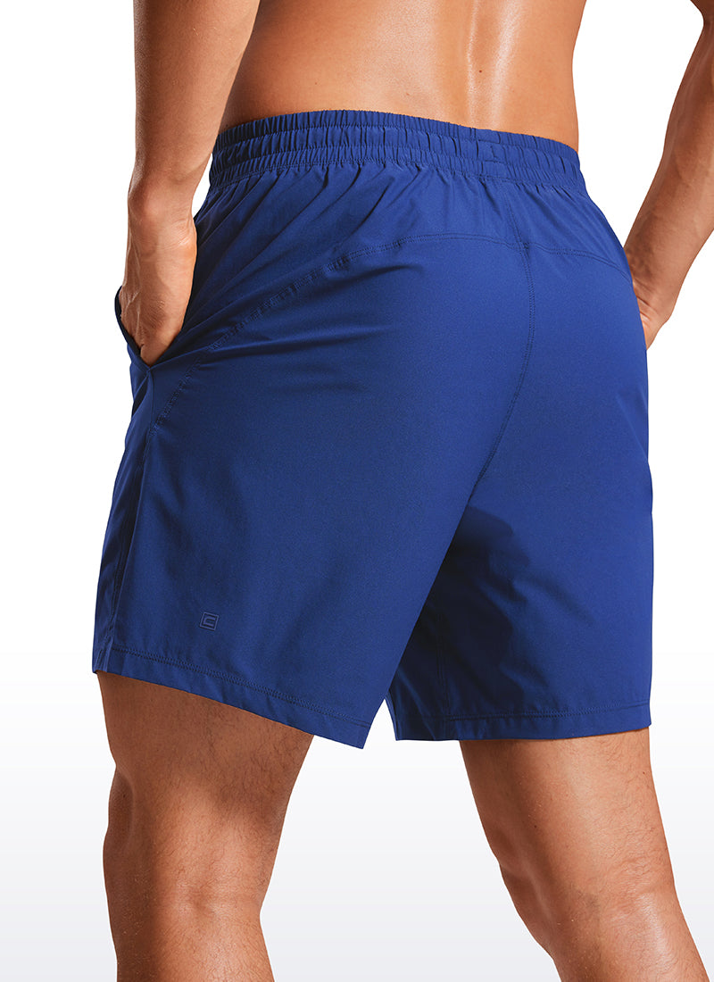 Lightweight Athletic Pocketed Shorts 7''- Linerless