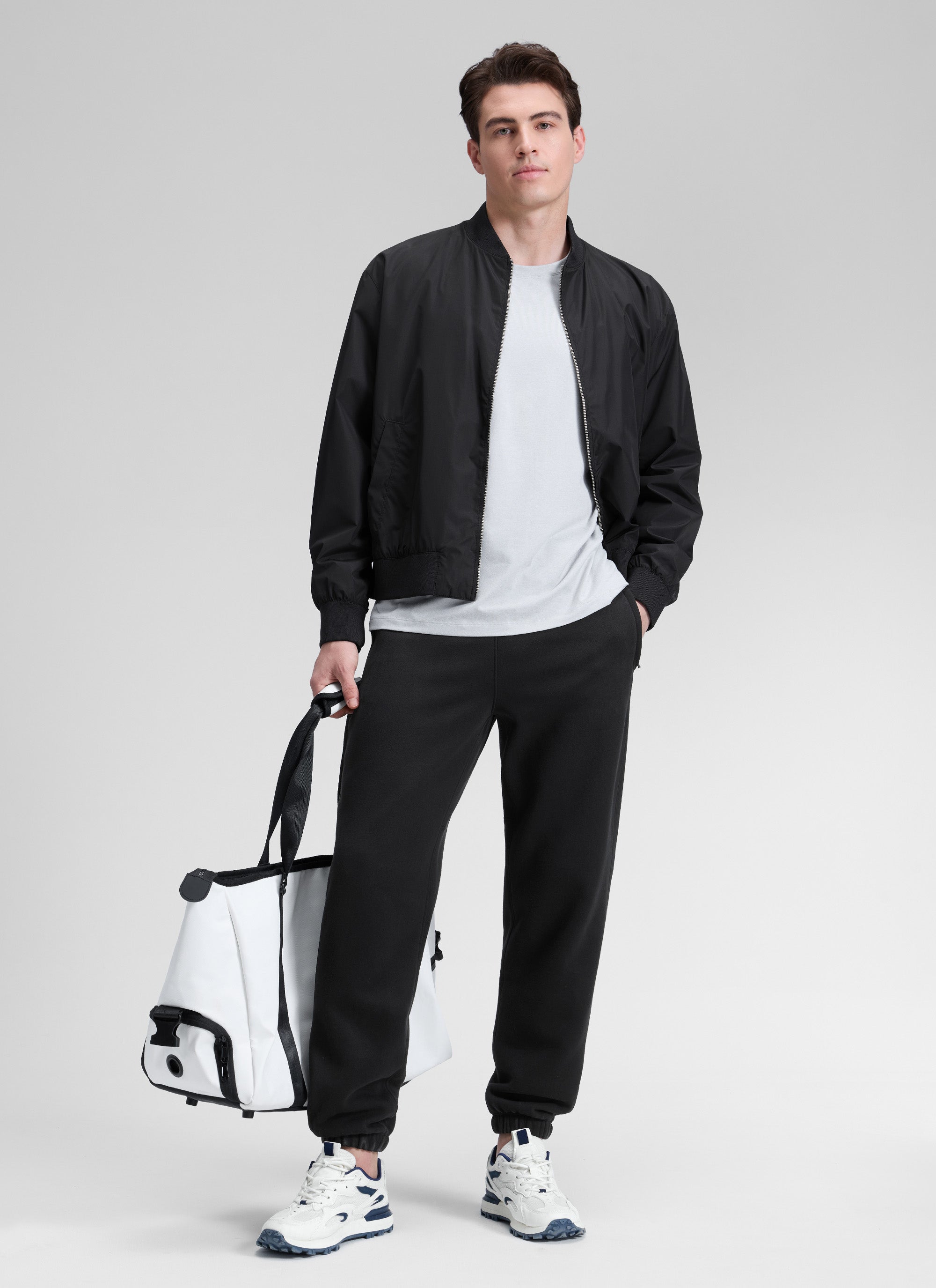 CRZ YOGA Mens Classic Fit Zipper Pockets Sweatpants 30