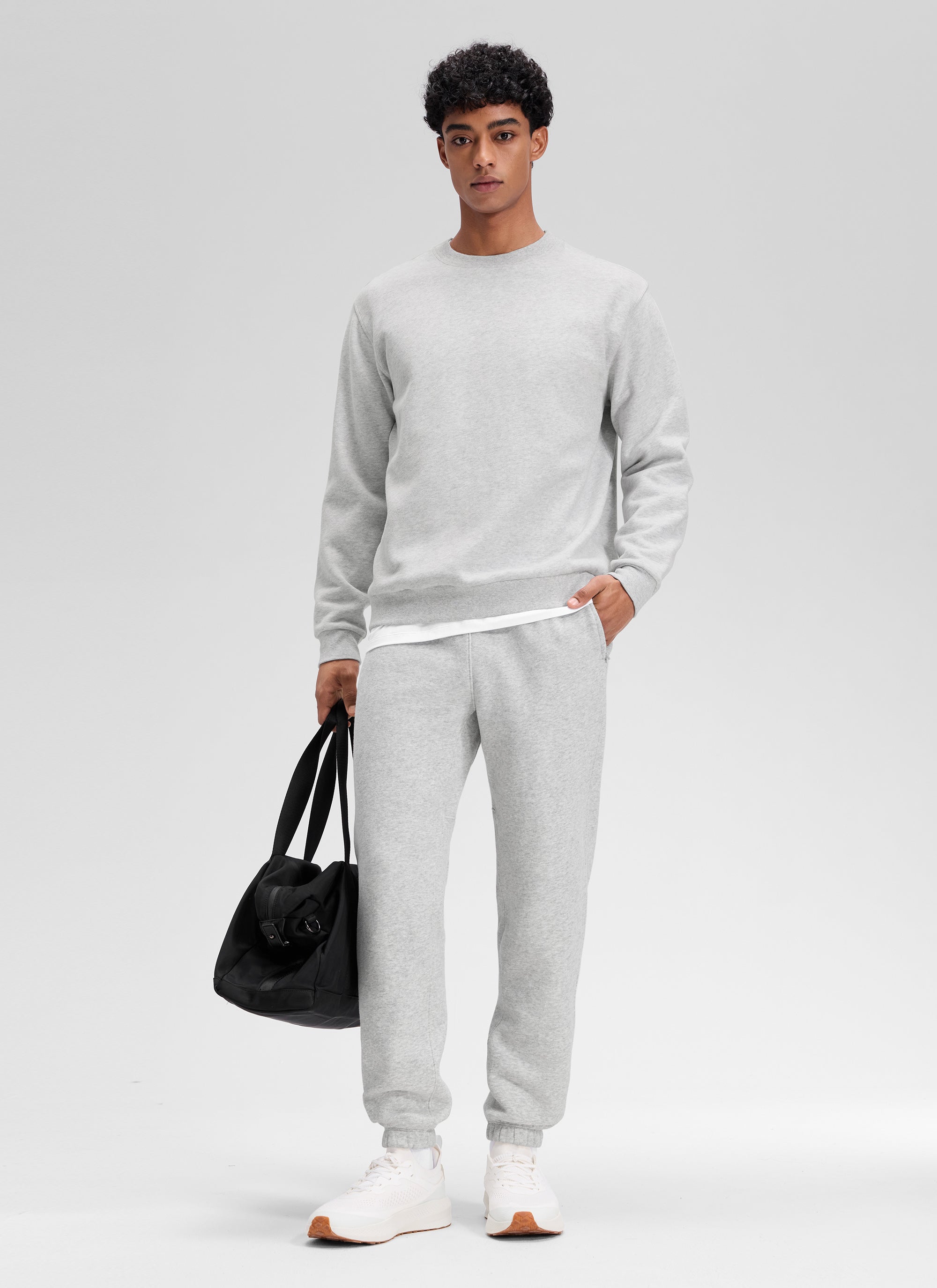 CRZ YOGA Mens Classic Fit Zipper Pockets Sweatpants 30