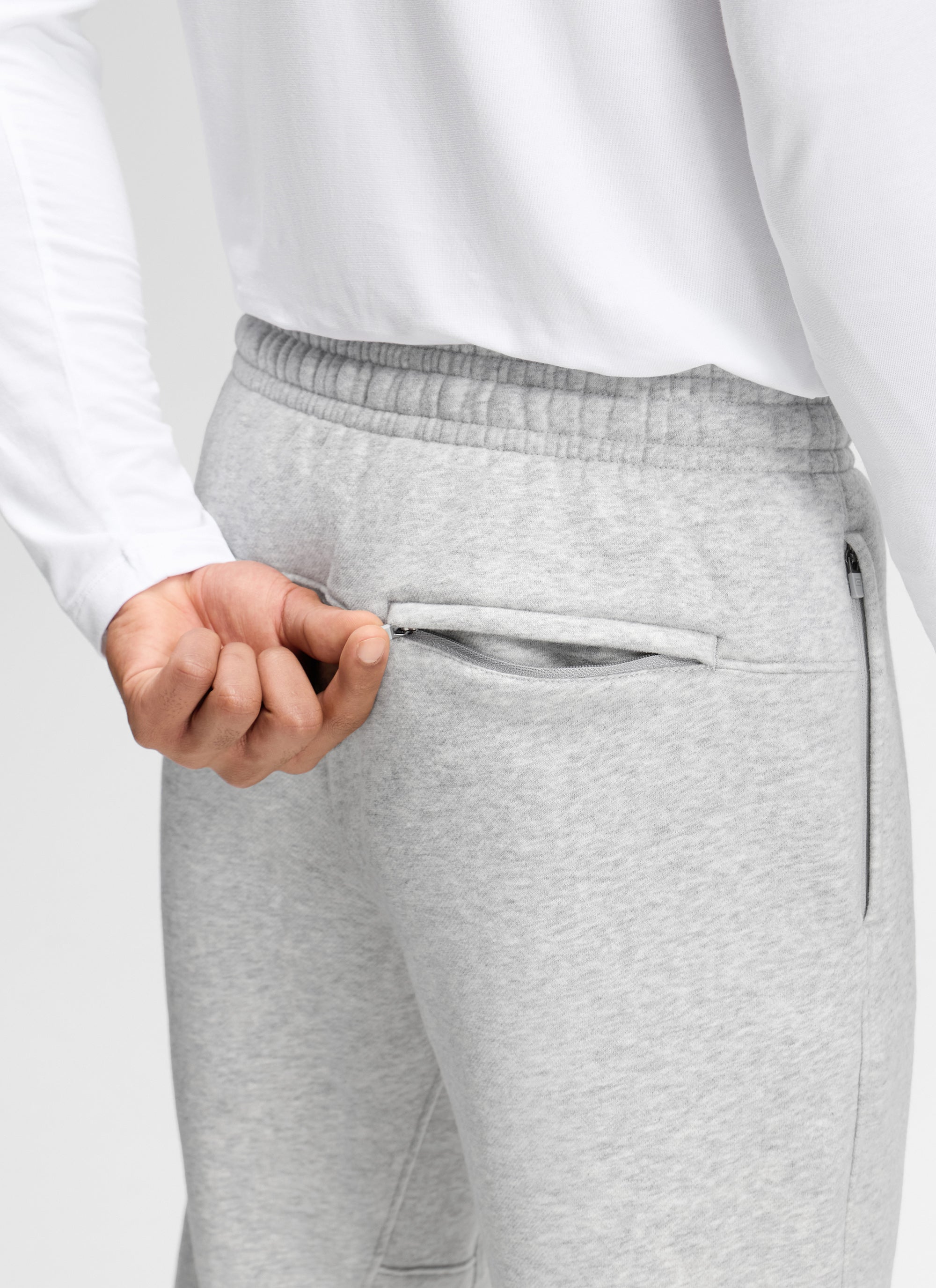 CRZ YOGA Mens Classic Fit Zipper Pockets Sweatpants 30