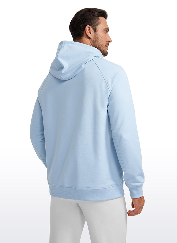 CRZ YOGA Men's Casual Outerwear Cotton Loose Fit Long Sleeve Hoodies Anthracite