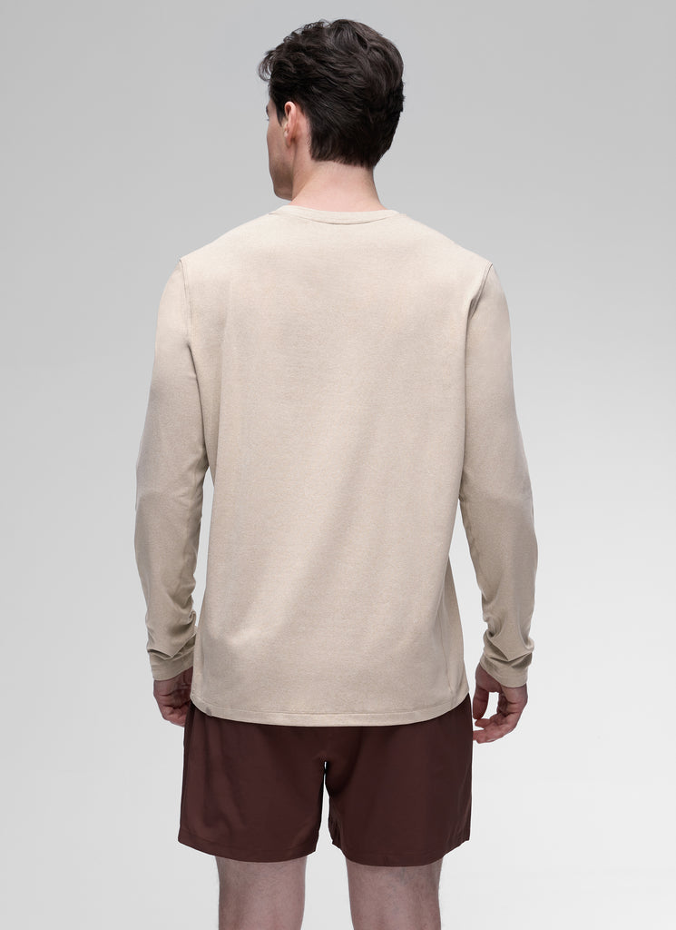 CRZ YOGA Men's Casual Classic Fit Crewneck Sweatshirts Long Sleeves Ink Gray