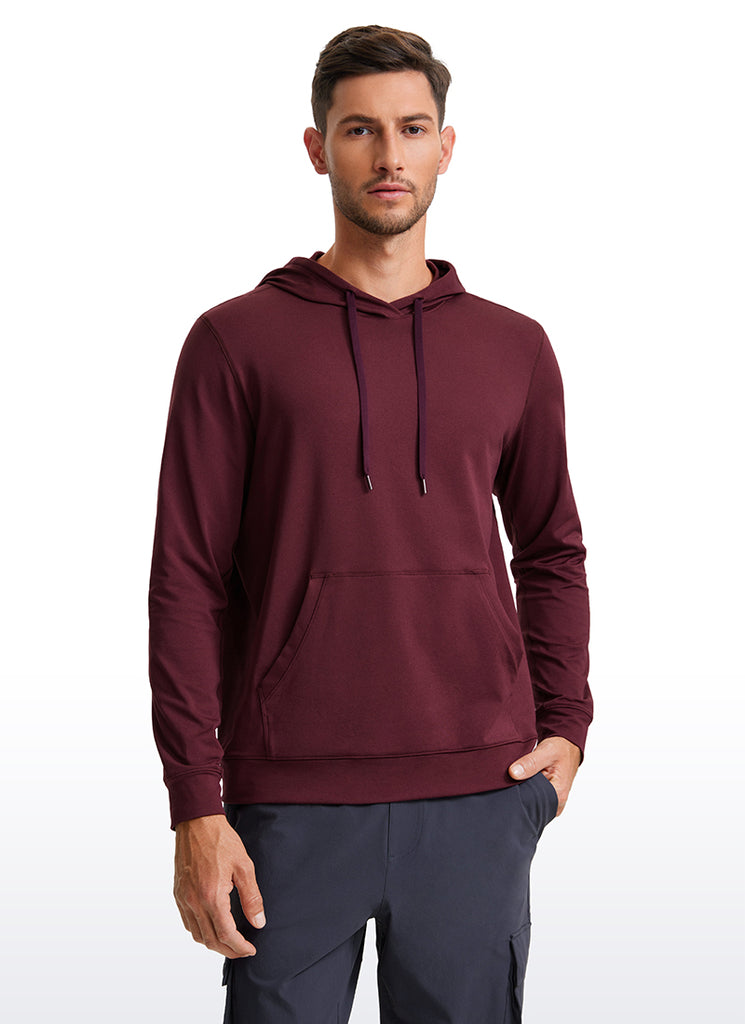 CRZ YOGA Women Casual Lightweight Pullover Hoodie Long Sleeve Mojave Tan