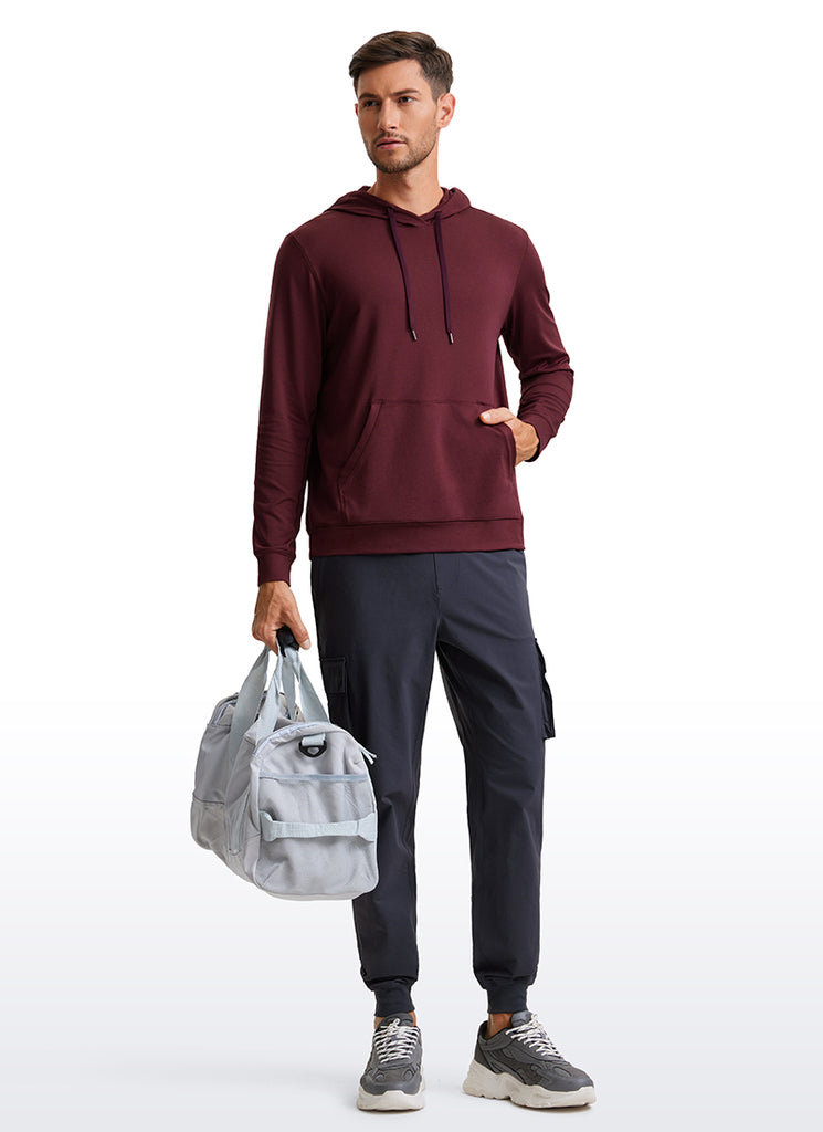 CRZ YOGA Women Casual Lightweight Pullover Hoodie Long Sleeve Slate Blue