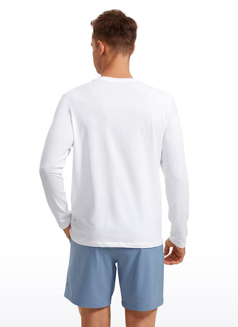 Pima Cotton Pro Long Sleeves Round Neck