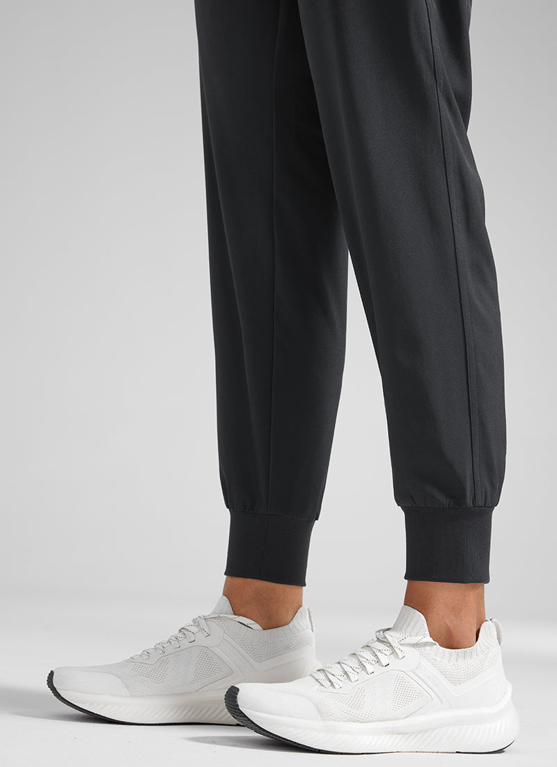 Feathery-Fit Drawstring Jogger with Pockets 28'' - Flat Waistband