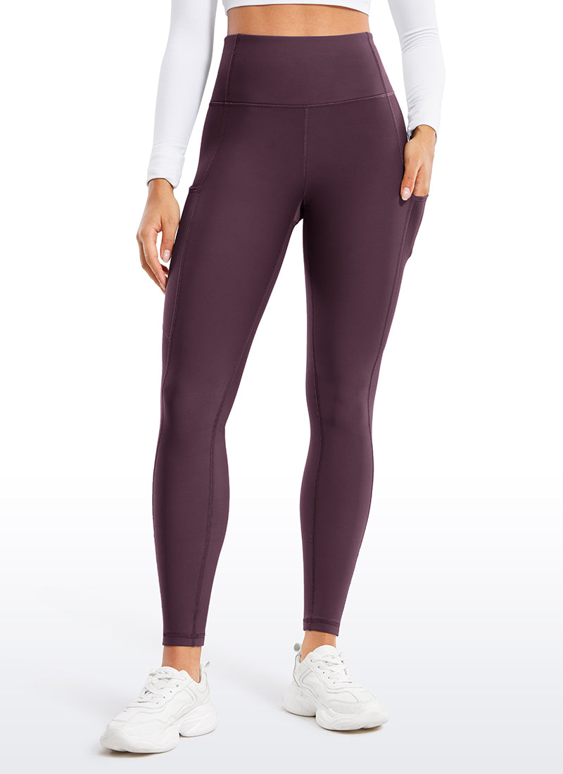 Thermal Fleece Lined Pocket Leggings 28''