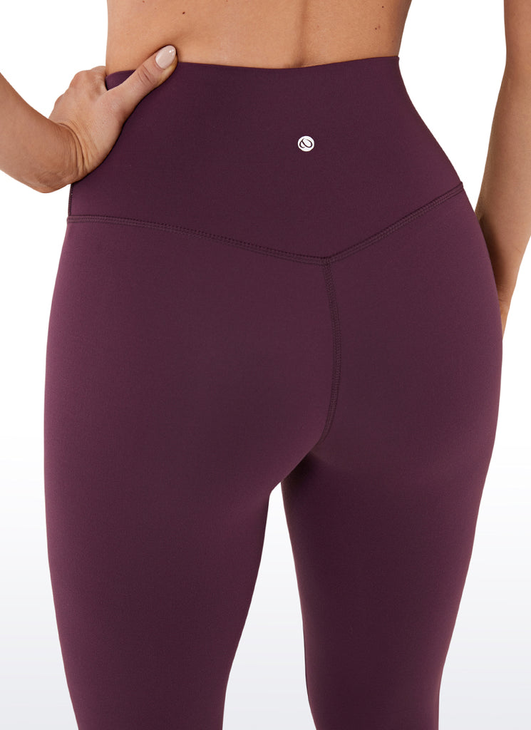 CRZ YOGA Women's Yoga Lounge High Rise Butterluxe Yoga Leggings 25'' Deep Purple