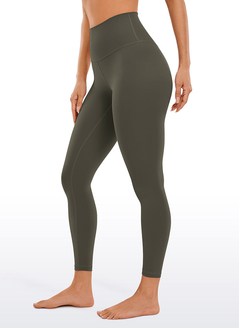 CRZ YOGA Women's Yoga Lounge High Rise Butterluxe Yoga Leggings 25'' Light Army Green