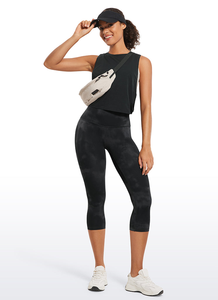 CRZ YOGA Women's Yoga Lounge High Rise Butterluxe Yoga Leggings 19'' True Navy