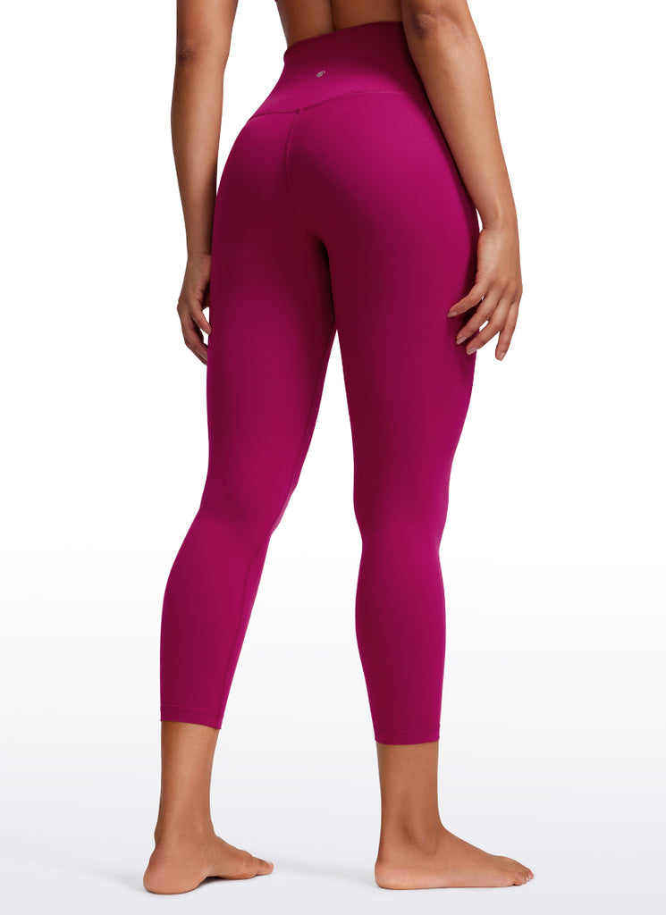 CRZ YOGA Women's Yoga Lounge High Rise Butterluxe Yoga Leggings 23'' Magenta Purple