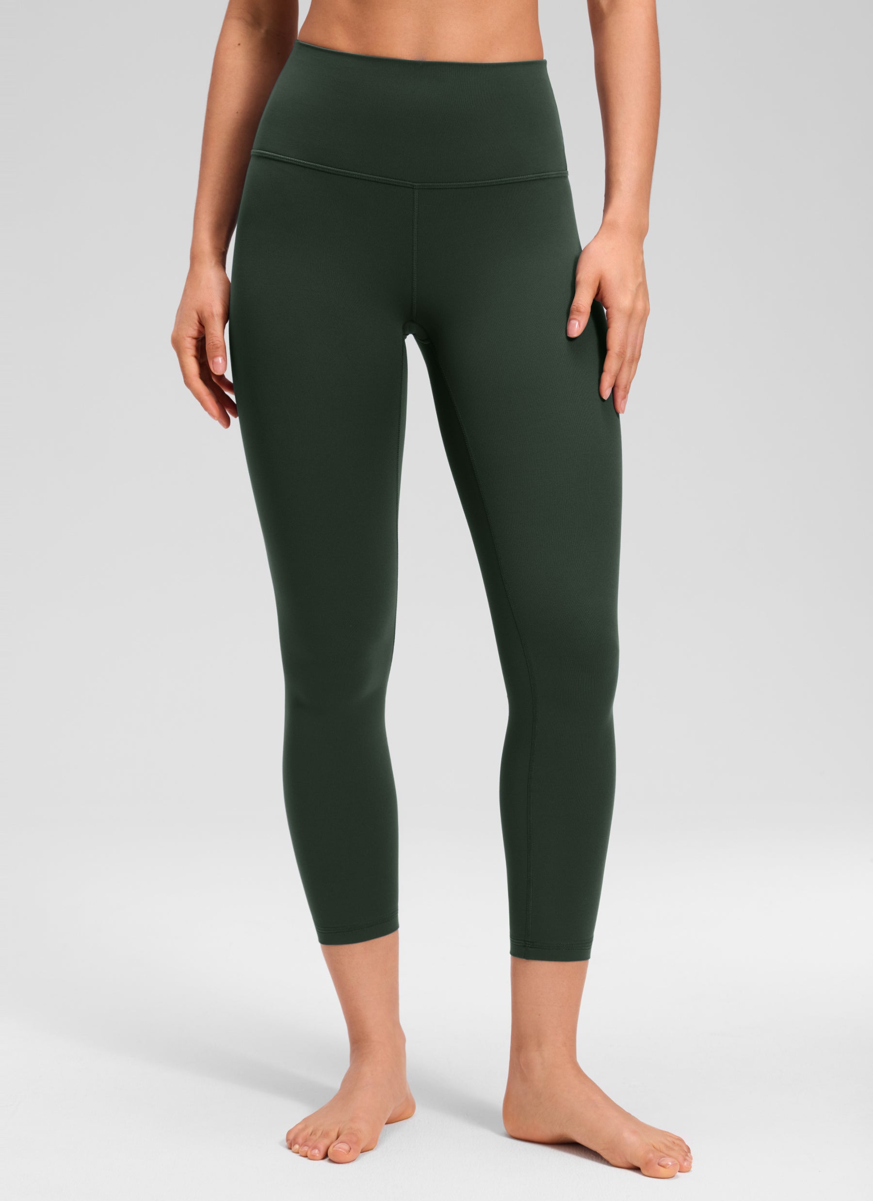 CRZ YOGA Women's Yoga Lounge High Rise Butterluxe Yoga Leggings 23'' Legend Green