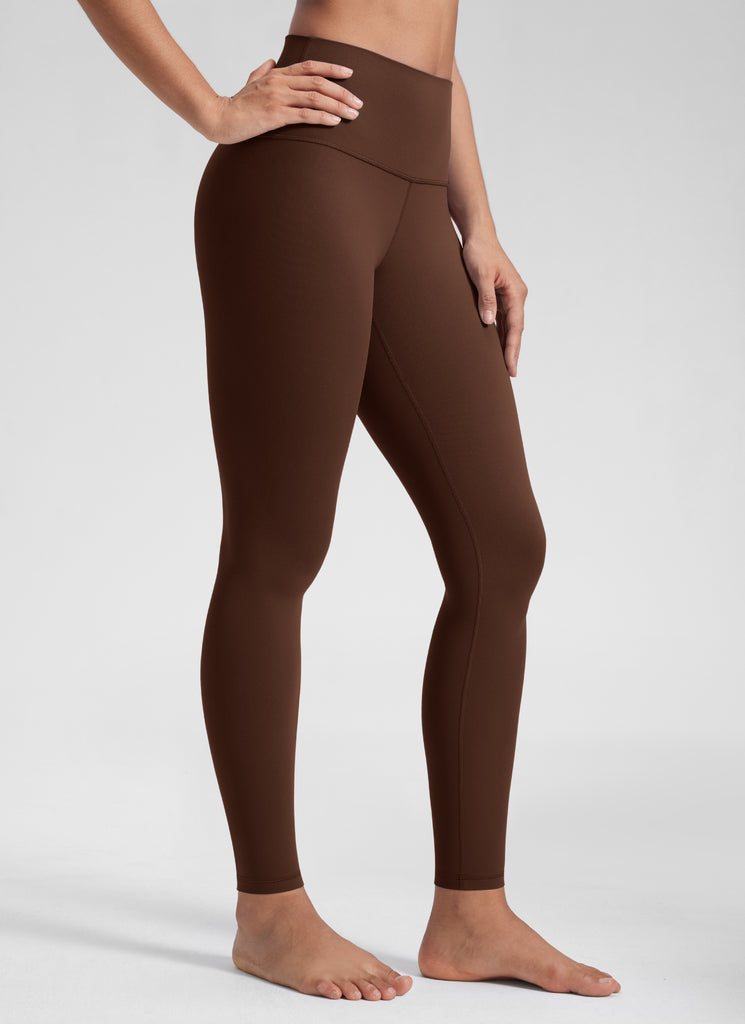 CRZ YOGA Women's Yoga Lounge High Rise Butterluxe Yoga Leggings 28'' Lava Brown