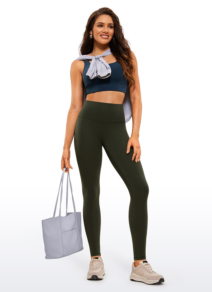 CRZ YOGA Women's Yoga Lounge High Rise Butterluxe Yoga Leggings 30'' Deep Purple