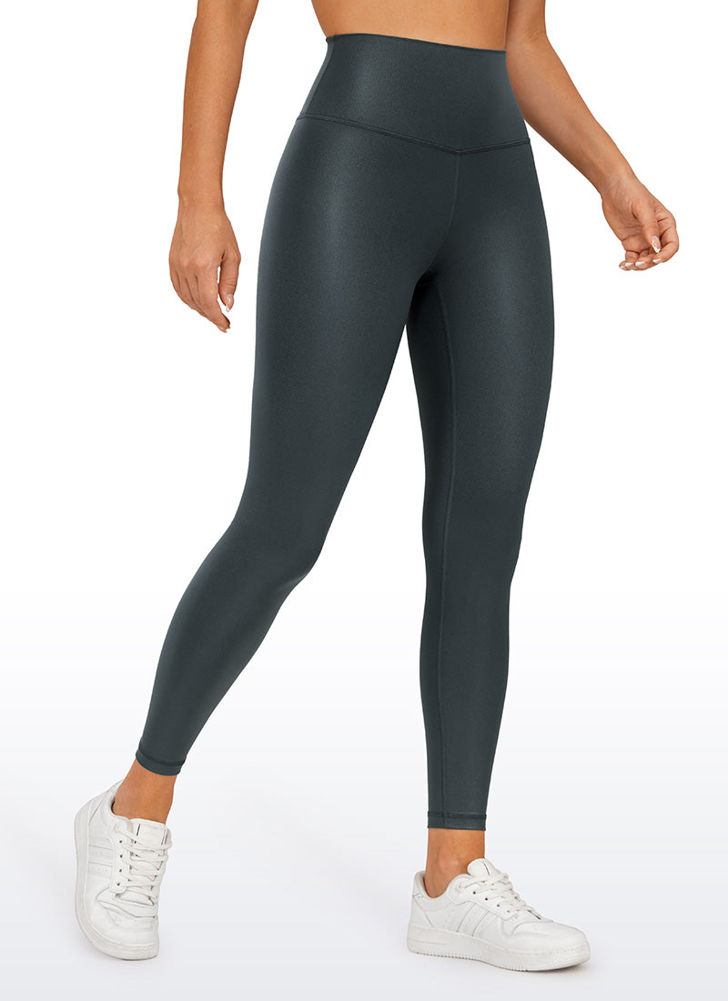 Matte Faux Leather Legging 25''